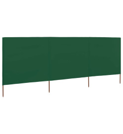 Paravent 3 panneaux Tissu 400 x 120 cm Vert