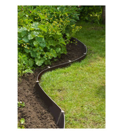 Nature Bordure de jardin 0,075x10 m 3 mm noir