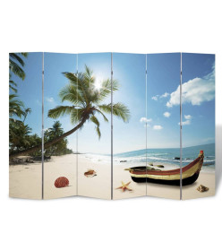 Cloison de séparation pliable 217x170 cm Plage