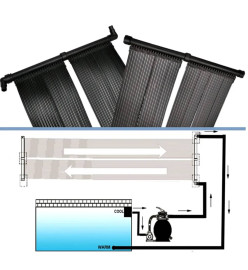 Panneau solaire de chauffage de la piscine 80x620 cm