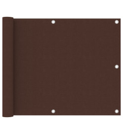 Écran de balcon Marron 75x300 cm Tissu Oxford