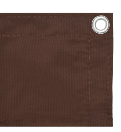 Écran de balcon Marron 75x300 cm Tissu Oxford