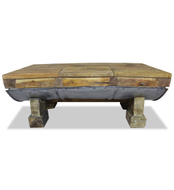 Table basse Bois de récupération massif 90 x 50 x 35 cm