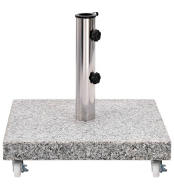 Socle de parasol Granite 30 kg Carré Gris