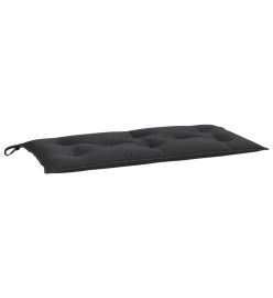 Coussins de banc de jardin 2 pcs noir 100x50x7 cm tissu Oxford