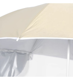 Parasol de plage avec parois latérales Sableux 215 cm