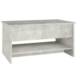 Table basse Gris béton 80x50x40 cm Bois d'ingénierie