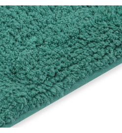 Tapis de salle de bain 2 pcs Tissu Turquoise