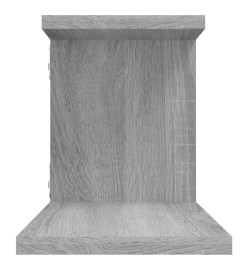 Étagère TV murale Sonoma gris 125x18x23 cm Bois d'ingénierie