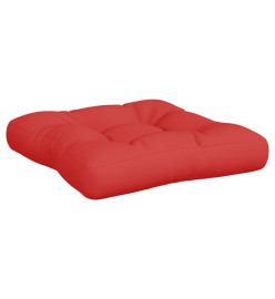 Coussins de palette 3 pcs rouge tissu