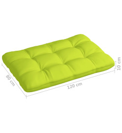 Coussins de canapé palette 7 pcs Vert vif