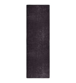 Tapis lavable antidérapant 80x300 cm Anthracite