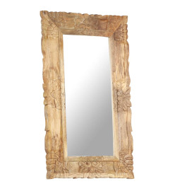 Miroir 80x50 cm Bois de manguier massif