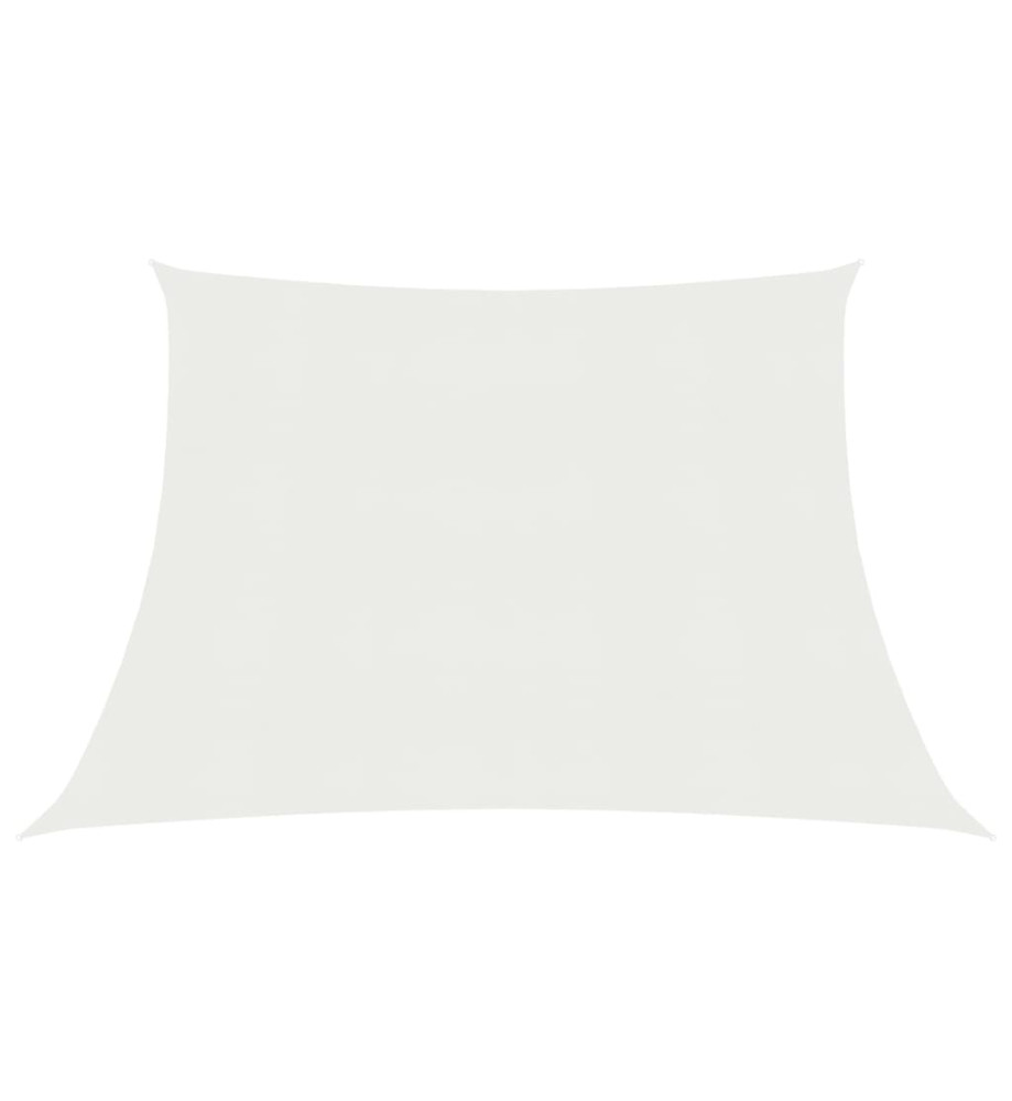 Voile d'ombrage 160 g/m² Blanc 3/4x3 m PEHD