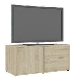 Meuble TV Chêne sonoma 80x34x36 cm Aggloméré