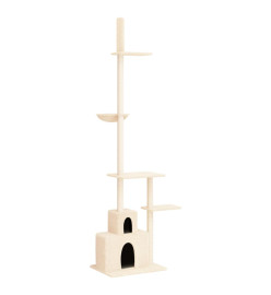 Arbre à chat du sol au plafond Crème 250,5-276,5 cm