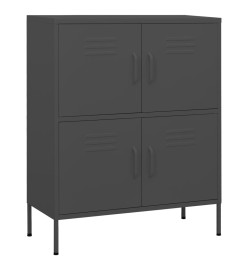 Armoire de rangement Anthracite 80x35x101,5 cm Acier