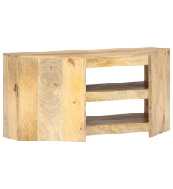 Meuble TV d'angle 90x45x45 cm Bois de manguier solide