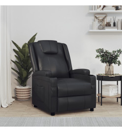 Fauteuil inclinable Noir Similicuir