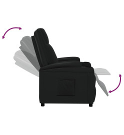 Fauteuil inclinable Noir Similicuir