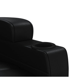 Fauteuil inclinable Noir Similicuir