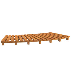 Marches de spa 2 pcs bois massif d'acacia