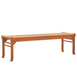 Banc de jardin 3 places 150 cm Bois d'eucalyptus solide
