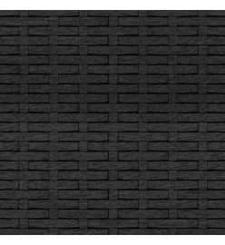 Salon de jardin 2 pcs avec coussins Noir Résine tressée