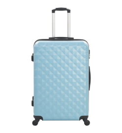 Valise rigide 3 pcs Bleu ABS