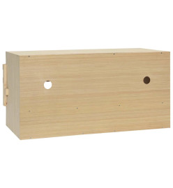 Pondoir 3 compartiments 72x33x38 cm bois de pin massif