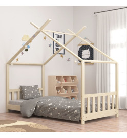 Cadre de lit d'enfant Bois de pin massif 70x140 cm