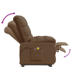 Fauteuil de massage Marron Tissu