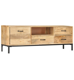 Meuble TV 130 x 30 x 45 cm Bois massif de manguier