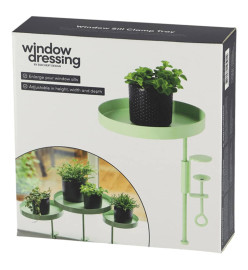 Esschert Design Plateau pour plantes avec pince Rond Vert M