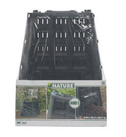 Nature Bac à compost Noir 400 L