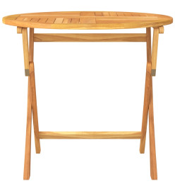 Table pliable de jardin 85x76 cm Bois de teck solide