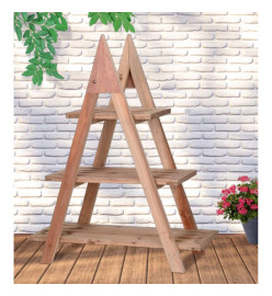 H&S Collection Support à plantes avec 3 niveaux 48x32x79 cm Bois