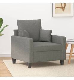 Fauteuil Gris foncé 60 cm Tissu