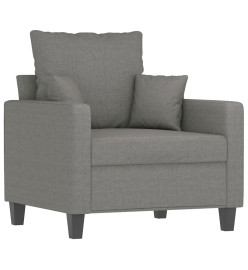 Fauteuil Gris foncé 60 cm Tissu