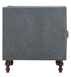 Ensemble de canapés 2 pcs Revêtement en tissu Gris