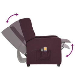 Fauteuil électrique de massage Violet Tissu