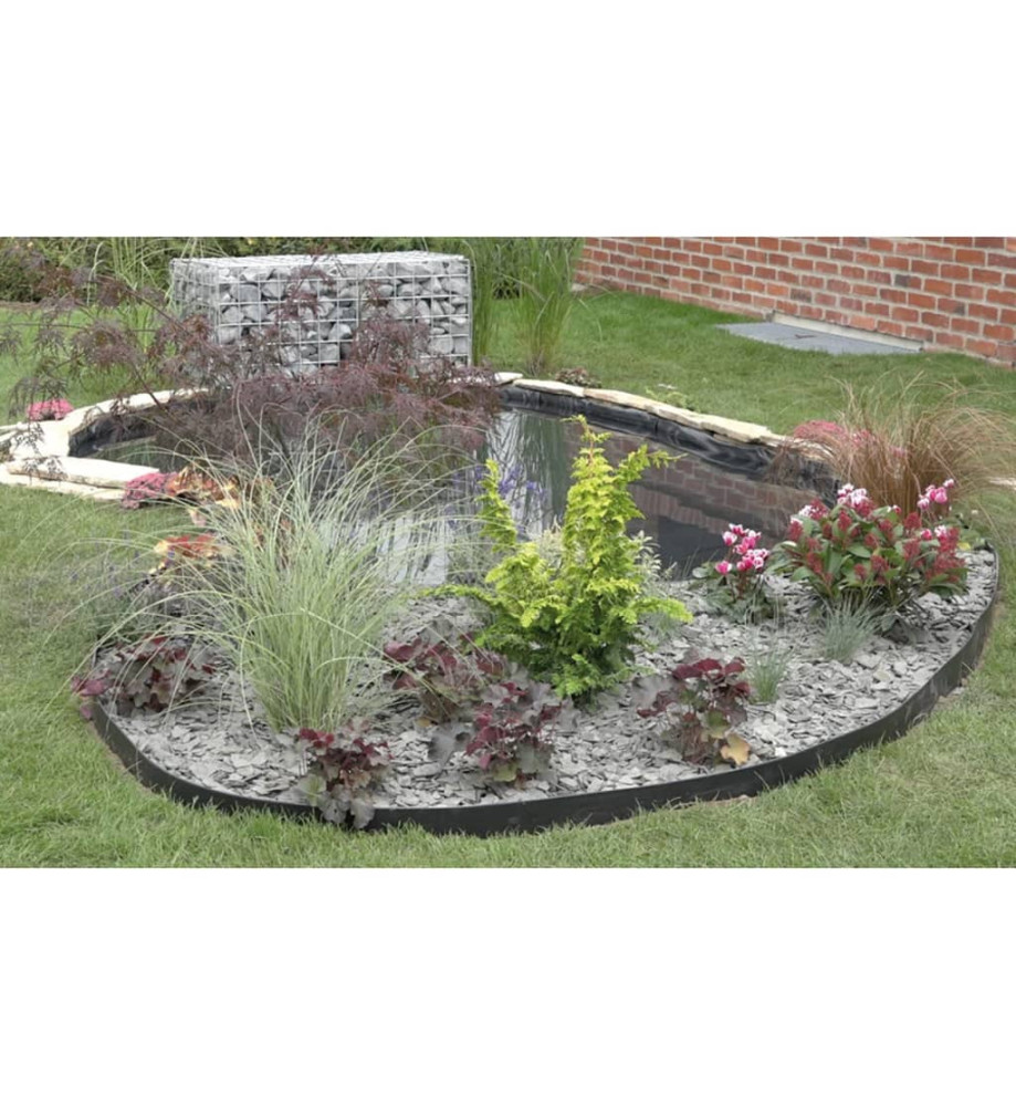 Ubbink Bordure de jardin 19 cm x 15 m 7 mm Noir