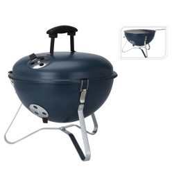 ProGarden Barbecue en forme de boule 37 cm bleu foncé