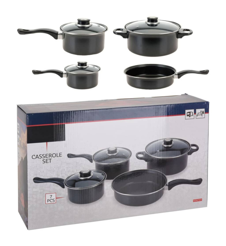 Excellent Houseware Ensemble de casseroles antiadhésives 7 pcs