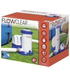 Bestway Pompe de filtration de piscine Flowclear 9463 L/h