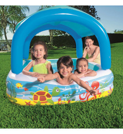 Bestway Piscine de jeu avec auvent bleu 140x140x114 cm 52192