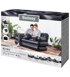 Bestway Canapé-lit double gonflable 5 en 1 188x152x64 cm