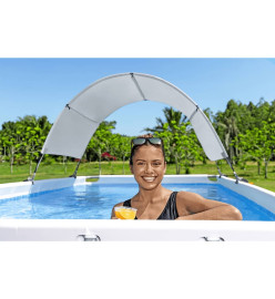 Bestway Auvent de piscine hors sol Blanc