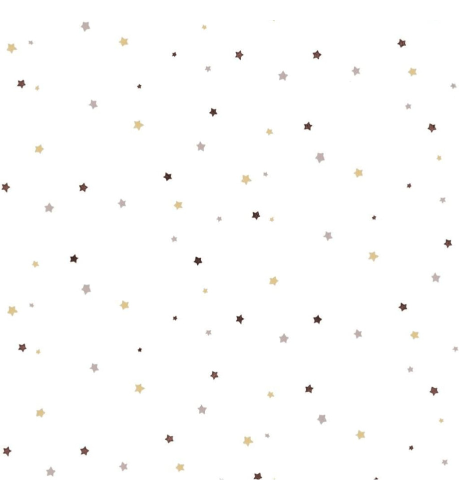 Noordwand Papier peint Mondo baby Little Stars Beige et blanc