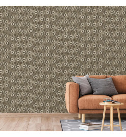 DUTCH WALLCOVERINGS Papier peint Galactic Marron et blanc